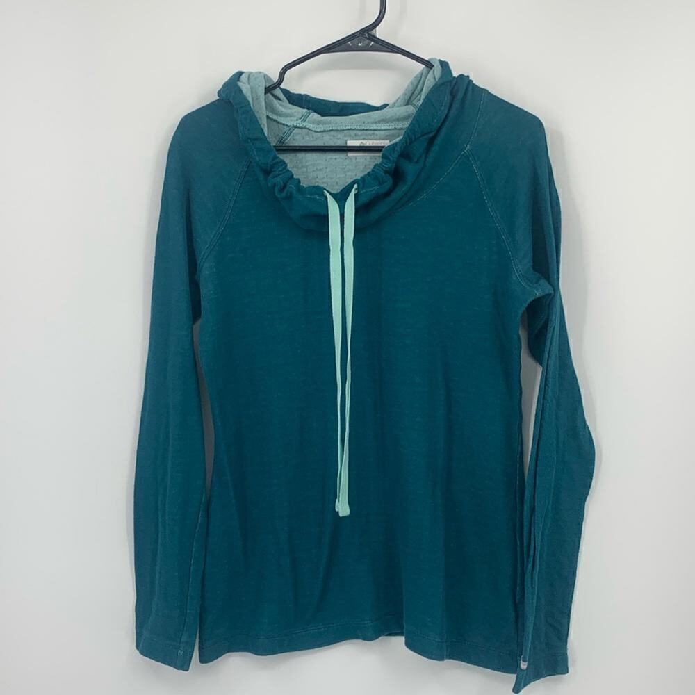 Columbia Lightweight Teal Hoodie with Adjustable Drawstring Size Small